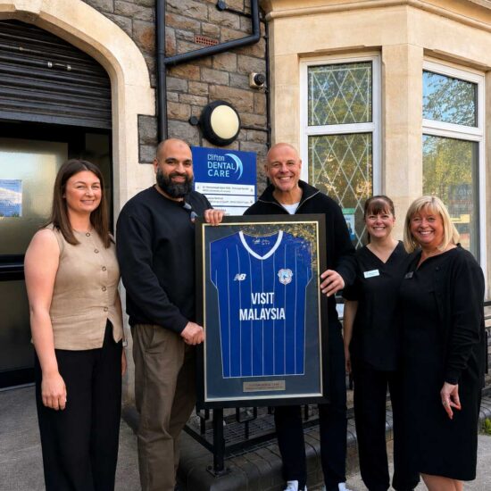 Clifton Dental Shirt Presentation At Clinic